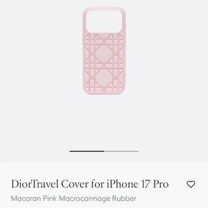 Dior Macaron Pink iPhone 17 Pro Cover